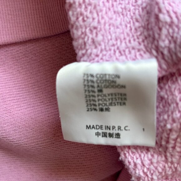 Brandy Melville Cropped Zip Hoodie – Light Pink – One Size / Fits Like Small - Picture 4 of 8